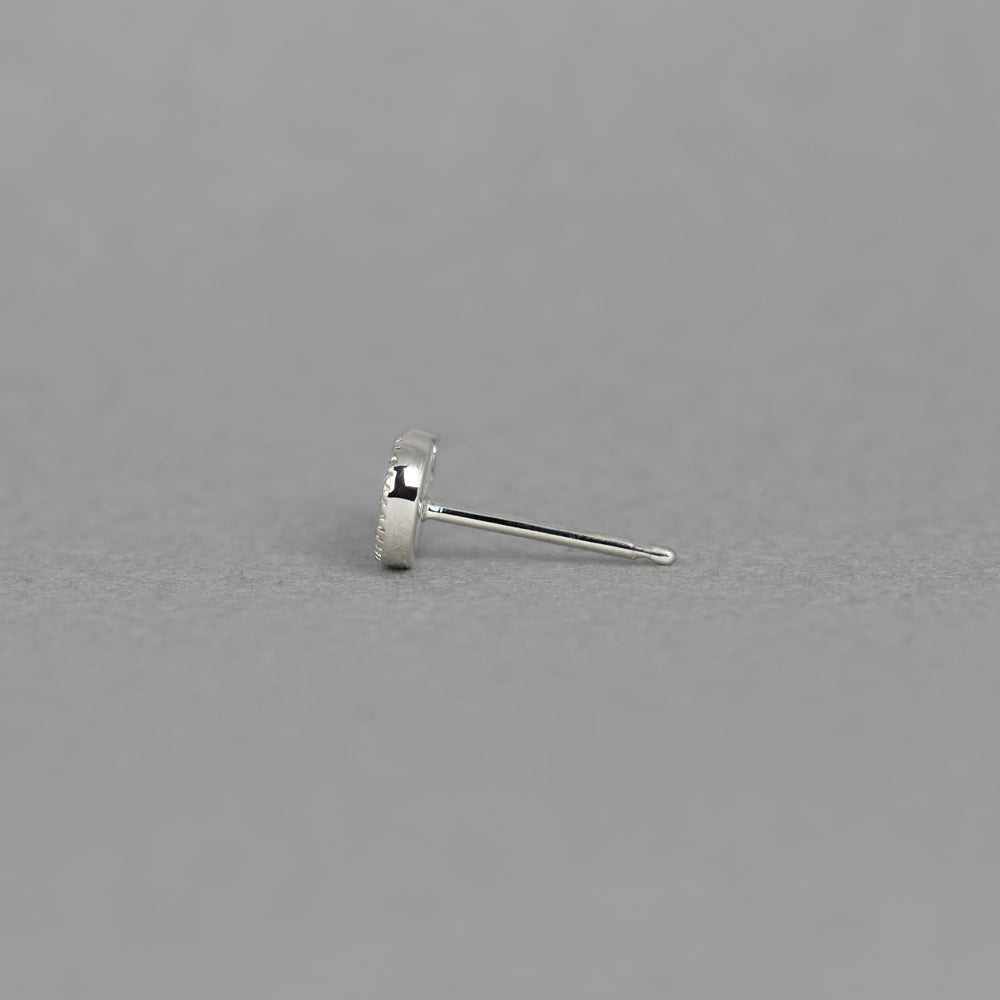 ミルグレイン ピアス ペイズリー ダイヤモンド(片耳)PAE-2