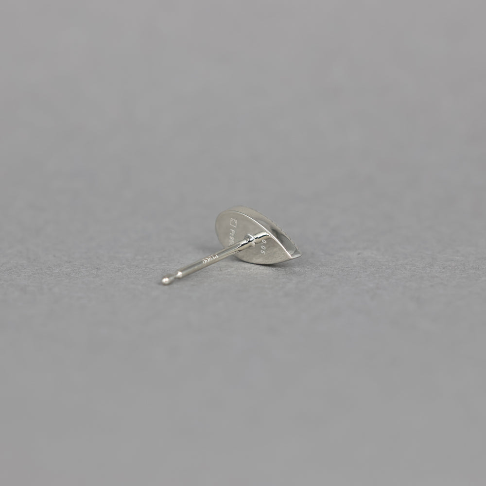 ミルグレイン ピアス ペアシェイプ ダイヤモンド(片耳)PAE-6
