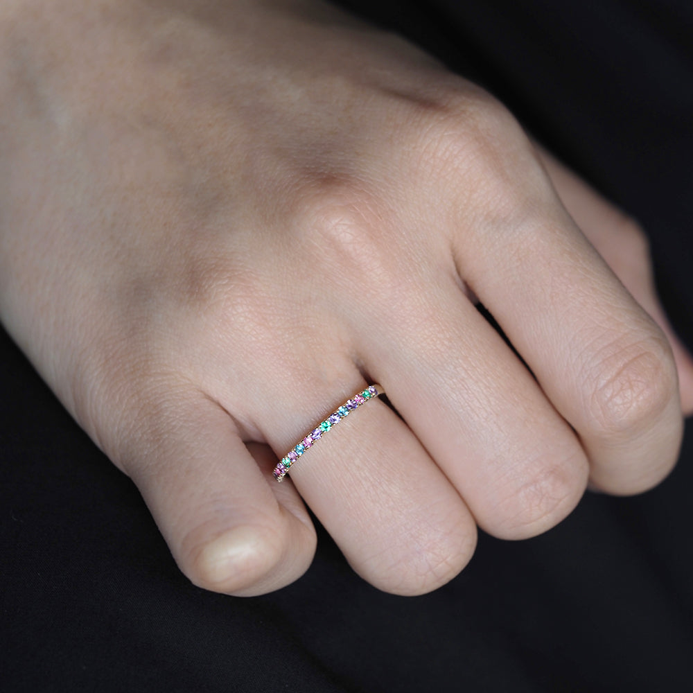 プラージュ リング マルチカラー 夕映え W-MC10