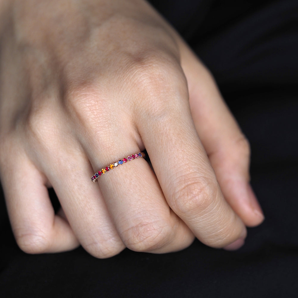 プラージュ リング マルチカラー 茜色の海 W-MC12