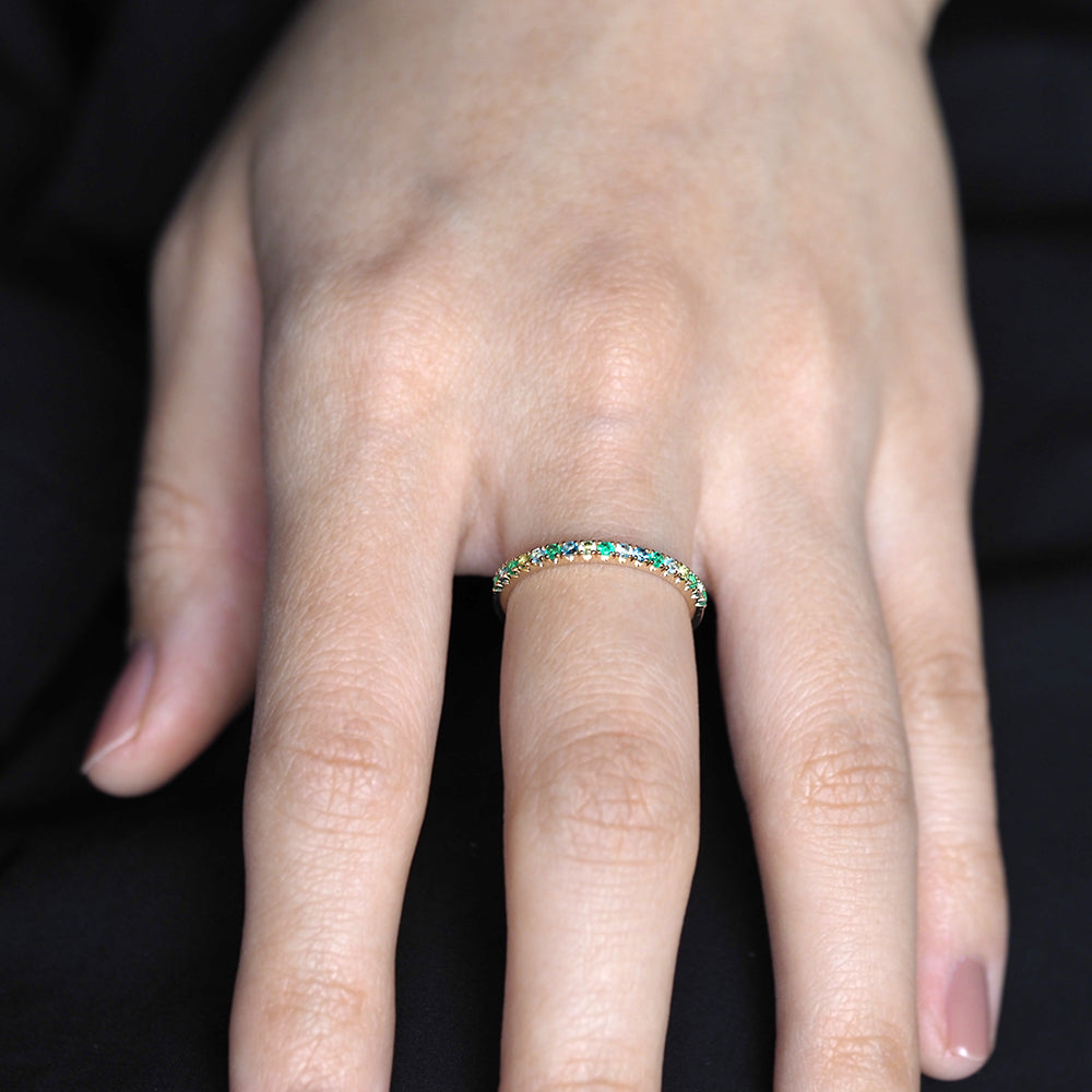 プラージュ リング マルチカラー 水平線 W-MC2