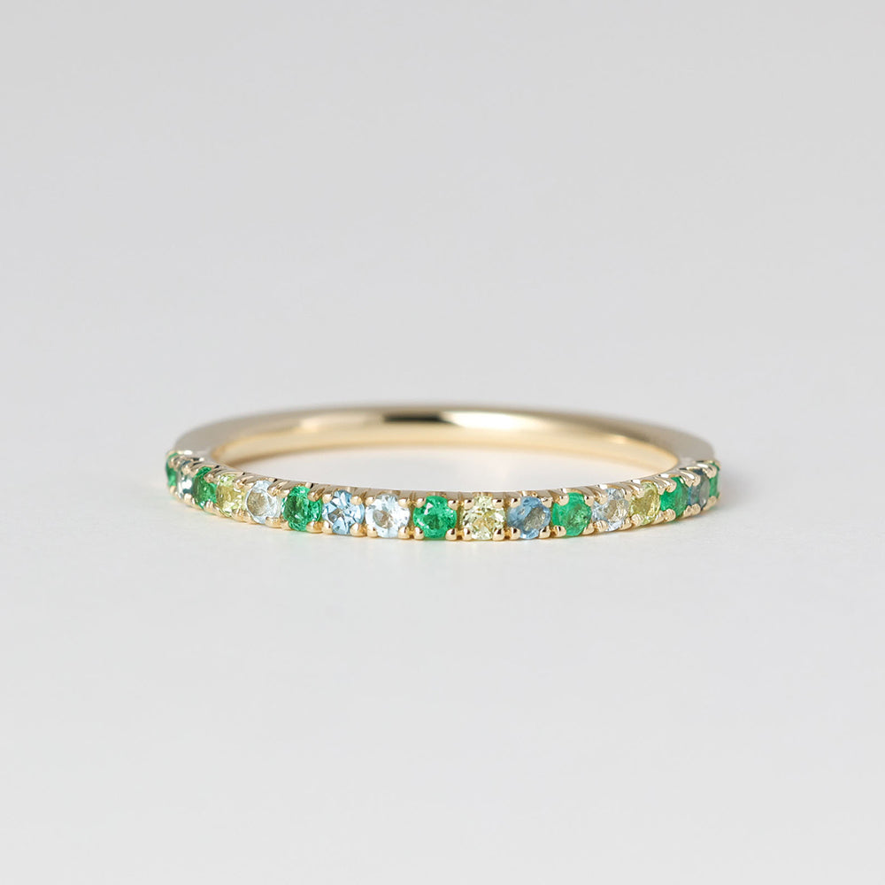 プラージュ リング マルチカラー 水平線 W-MC2