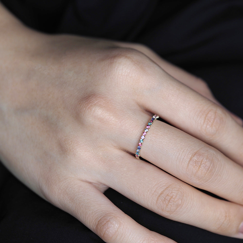 プラージュ リング マルチカラー 星屑のベール W-MC3