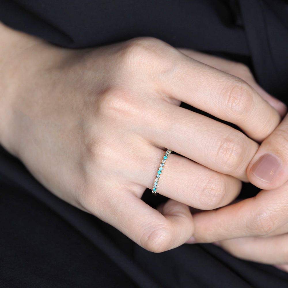 プラージュ リング マルチカラー 青海原 W-MC4