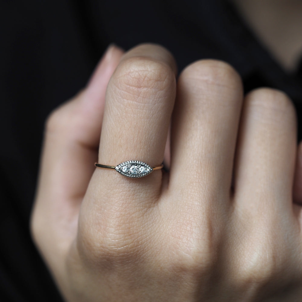 ミルグレイン リング マーキース ダイヤモンド PAR-16