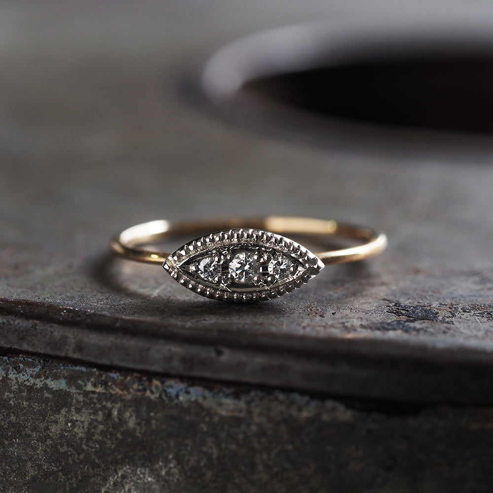 ミルグレイン リング マーキース ダイヤモンド PAR-16