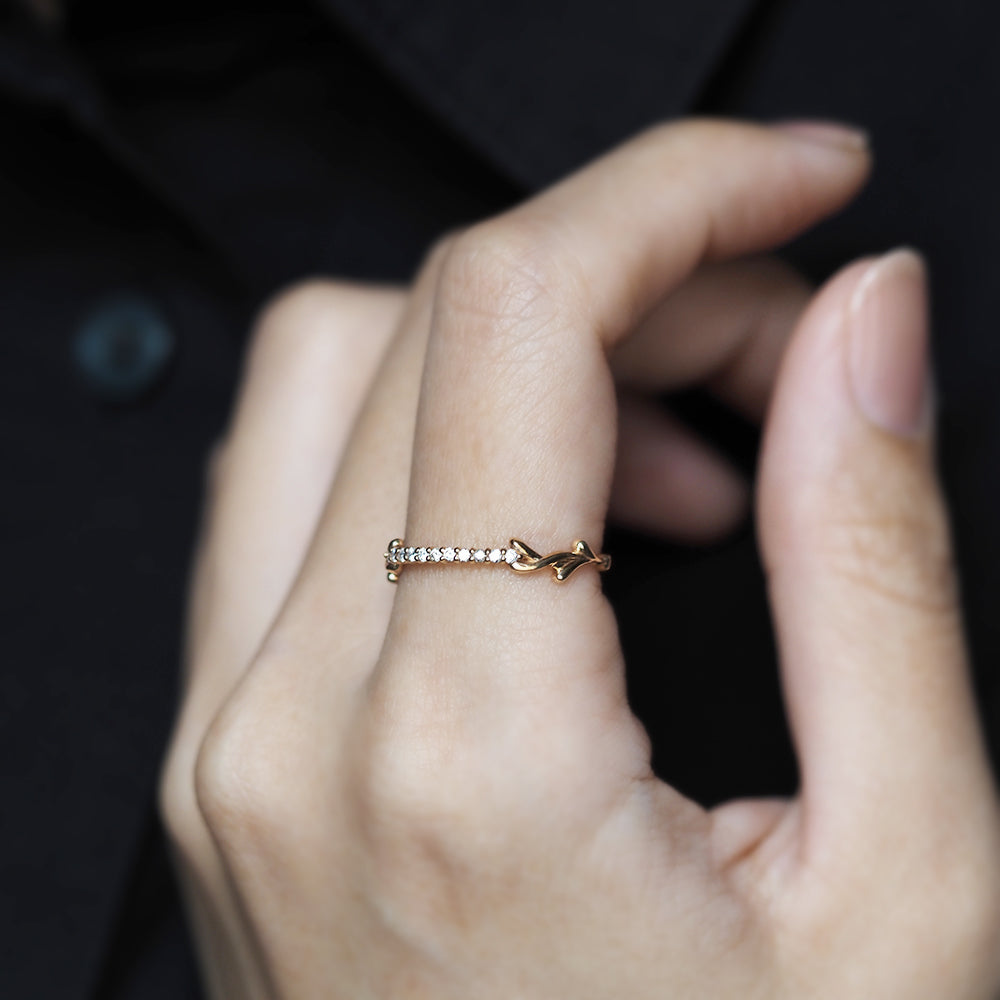 ナチュール リング ダイヤモンド Row of 11D PCL-283