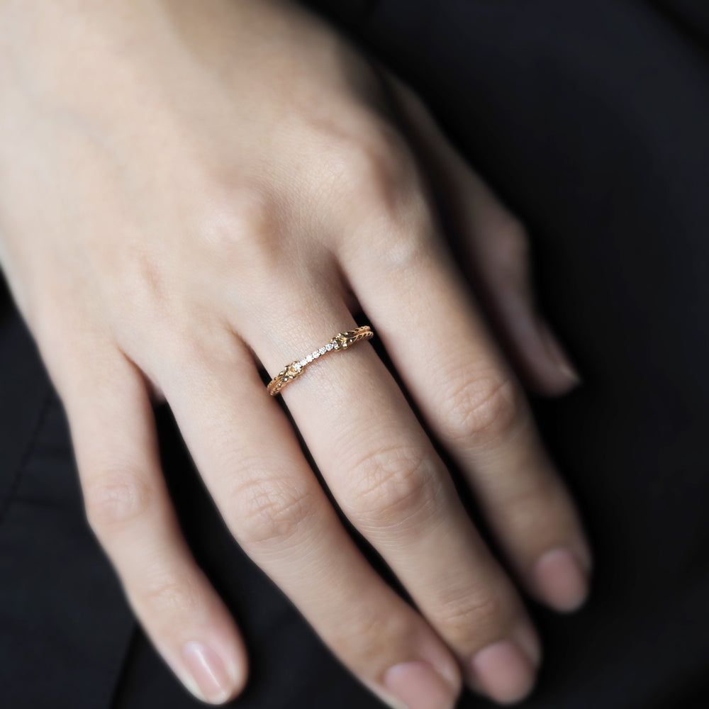 ナチュール リング ダイヤモンド Row of 7D PCL-284