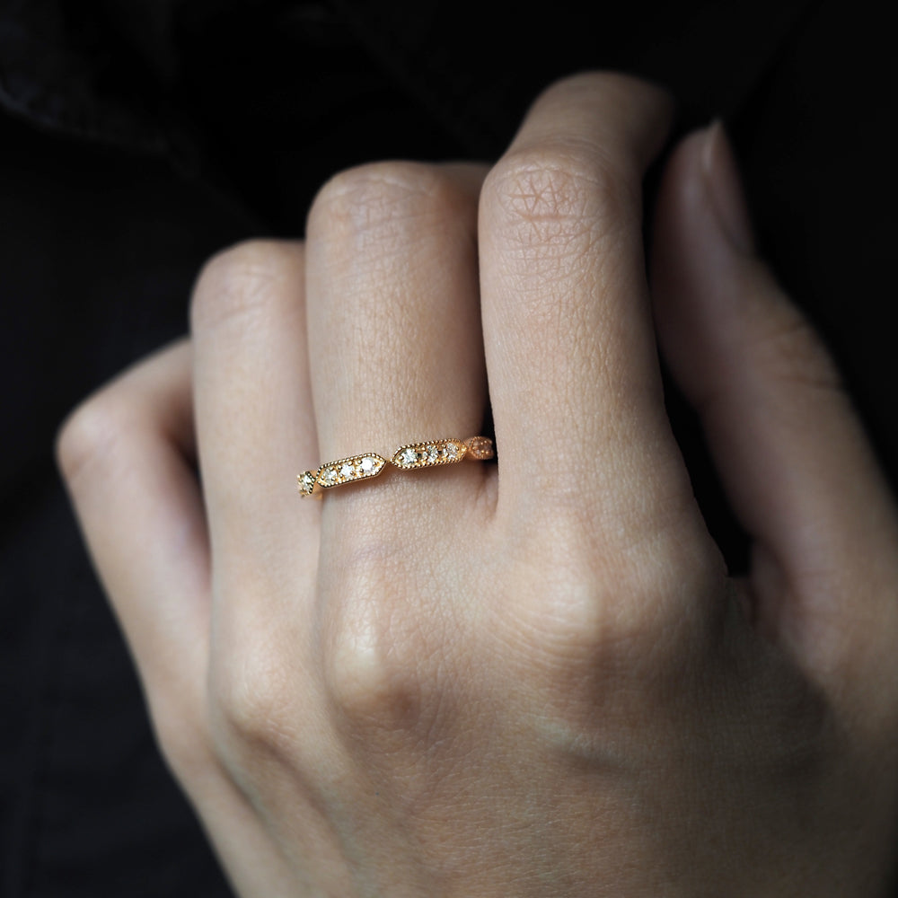 ミルゴシック リング ヘキサゴン ダイヤモンド PCL-6