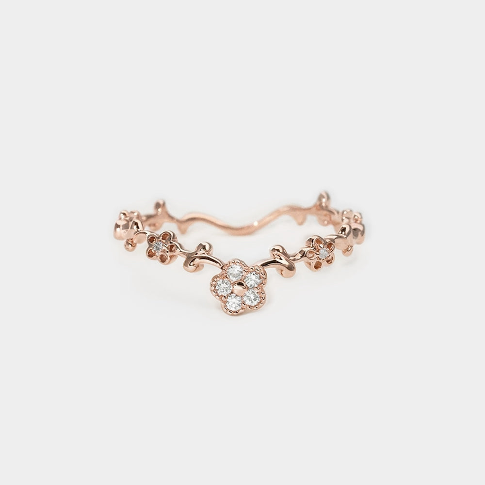 ナチュール リング ダイヤモンド Three-Flower PCL-286