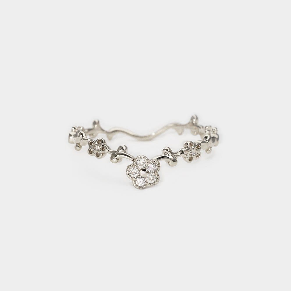 ナチュール リング ダイヤモンド Three-Flower PCL-286