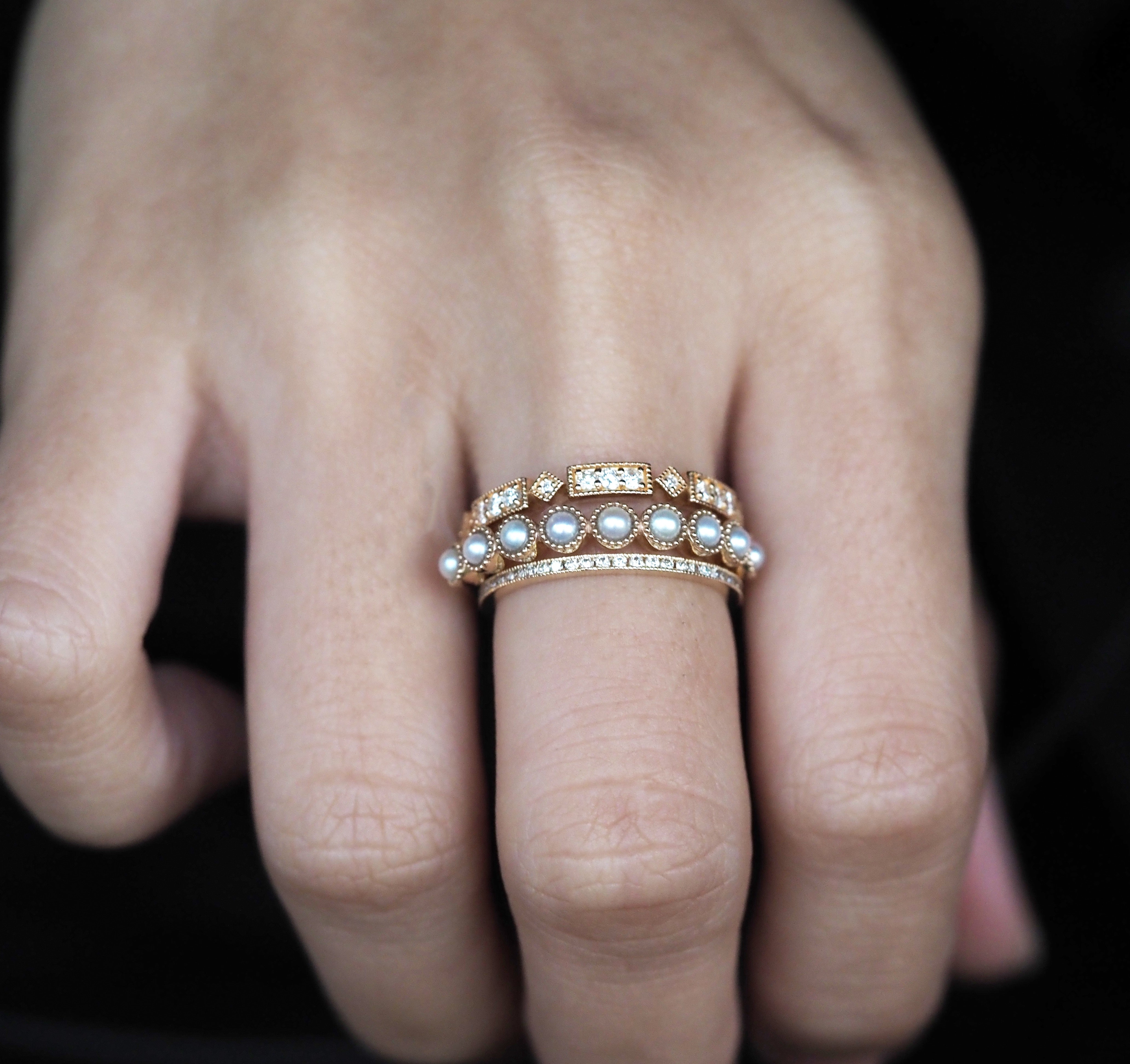 ミルゴシック リング レール ダイヤモンド PCL-8