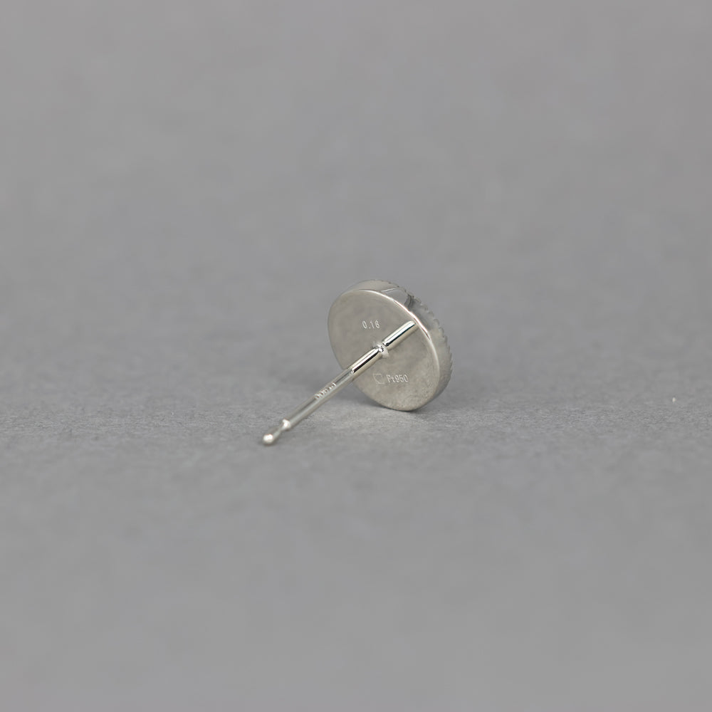 ミルグレイン ピアス ラウンド ダイヤモンド（片耳）PAE-4