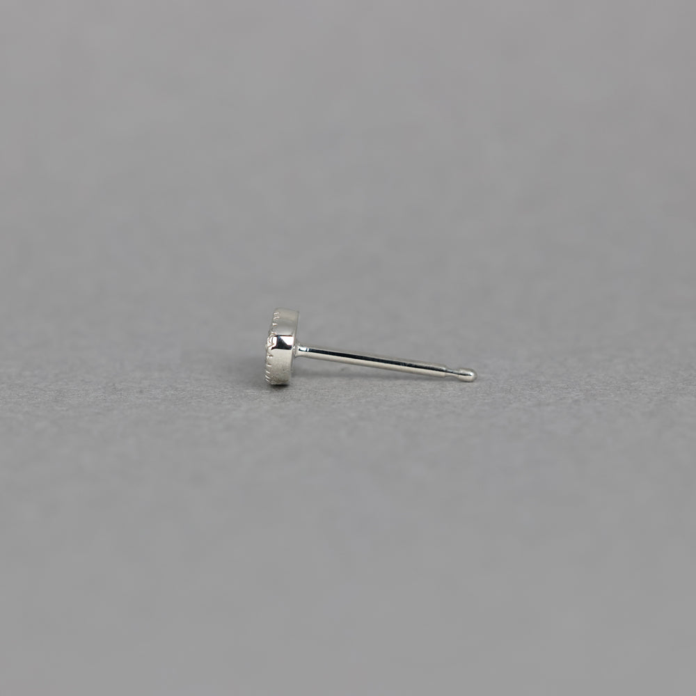 ミルグレイン ピアス ペアシェイプ ダイヤモンド（片耳）PAE-6