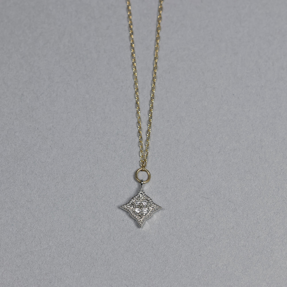 ミルグレイン ネックレス スター ダイヤモンド PAN-8