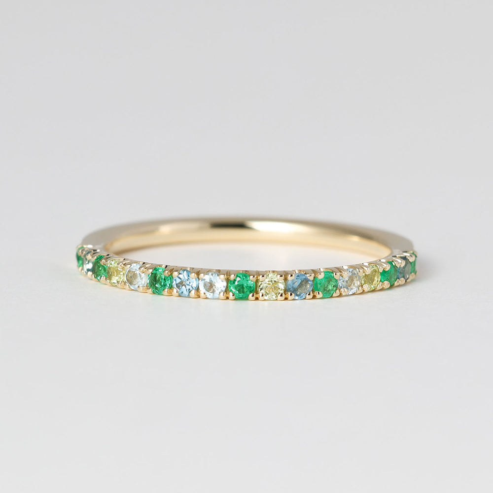 プラージュ リング マルチカラー 水平線 W-MC2