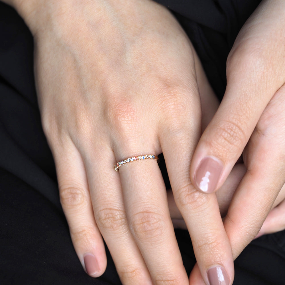 プラージュ リング マルチカラー 夕凪 W-MC5