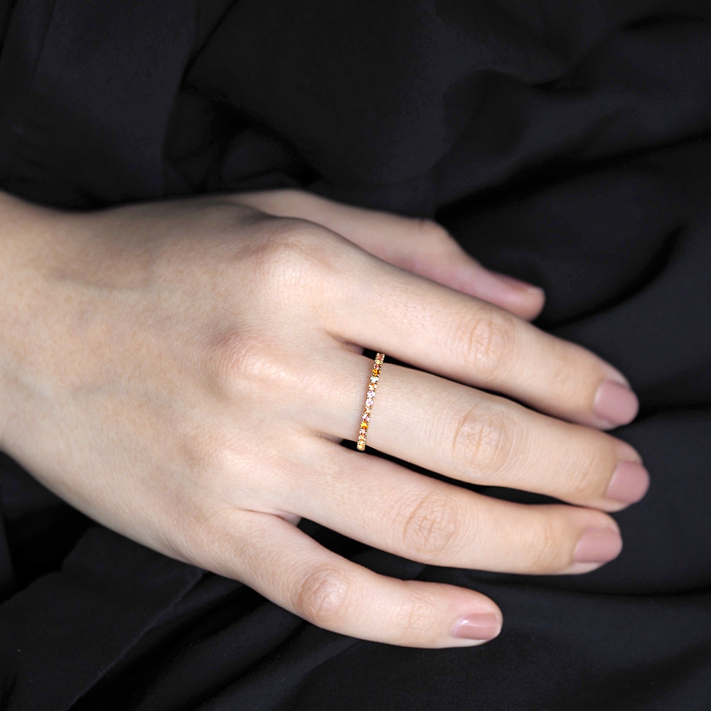 プラージュ リング マルチカラー 黄昏色 W-MC6