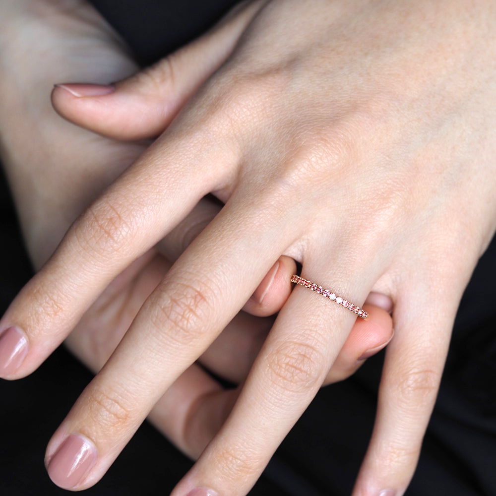 プラージュ リング パパラチアカラーサファイア W-SD8