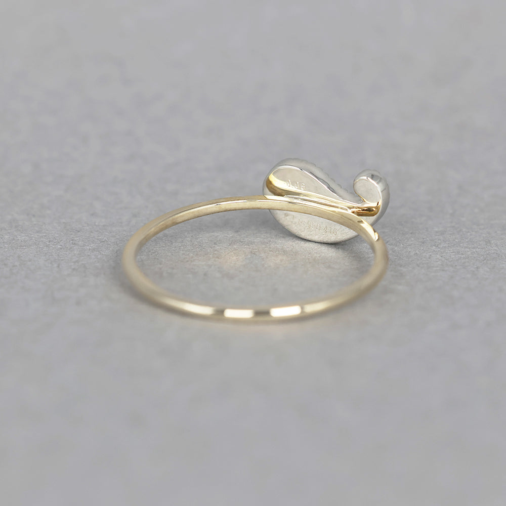 ミルグレイン リング ペイズリー ダイヤモンド PAR-13