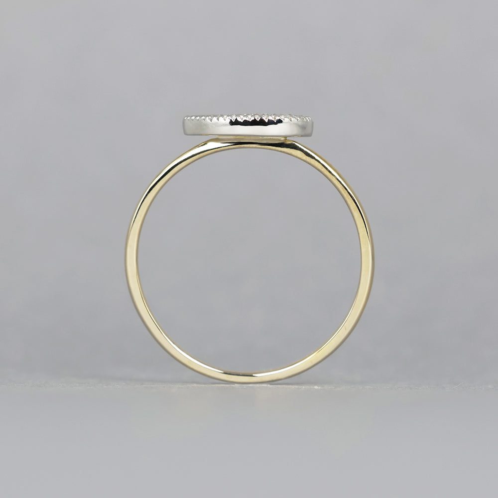 ミルグレイン リング ペイズリー ダイヤモンド PAR-13