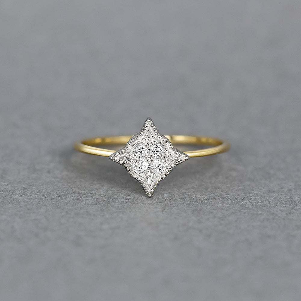 ミルグレイン リング スター ダイヤモンド PAR-14