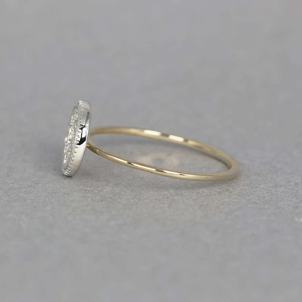 ミルグレイン リング ラウンド ダイヤモンド PAR-15