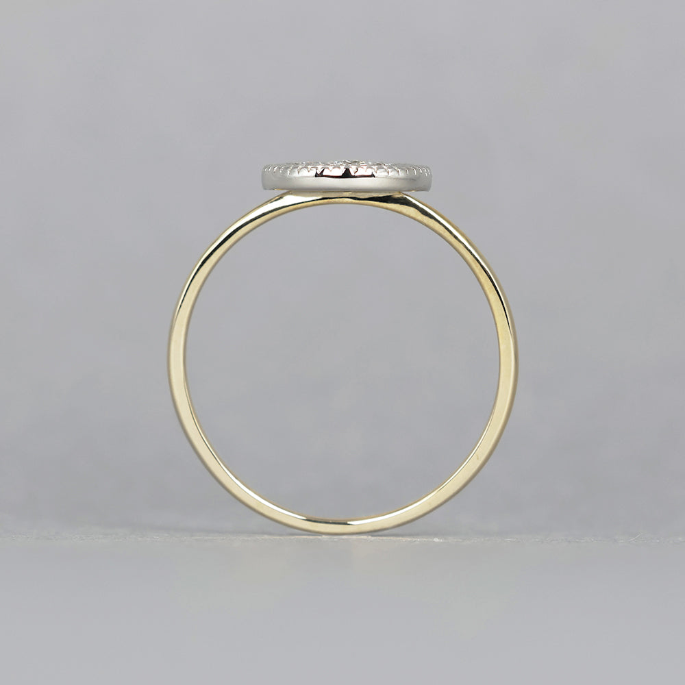 ミルグレイン リング ラウンド ダイヤモンド PAR-15