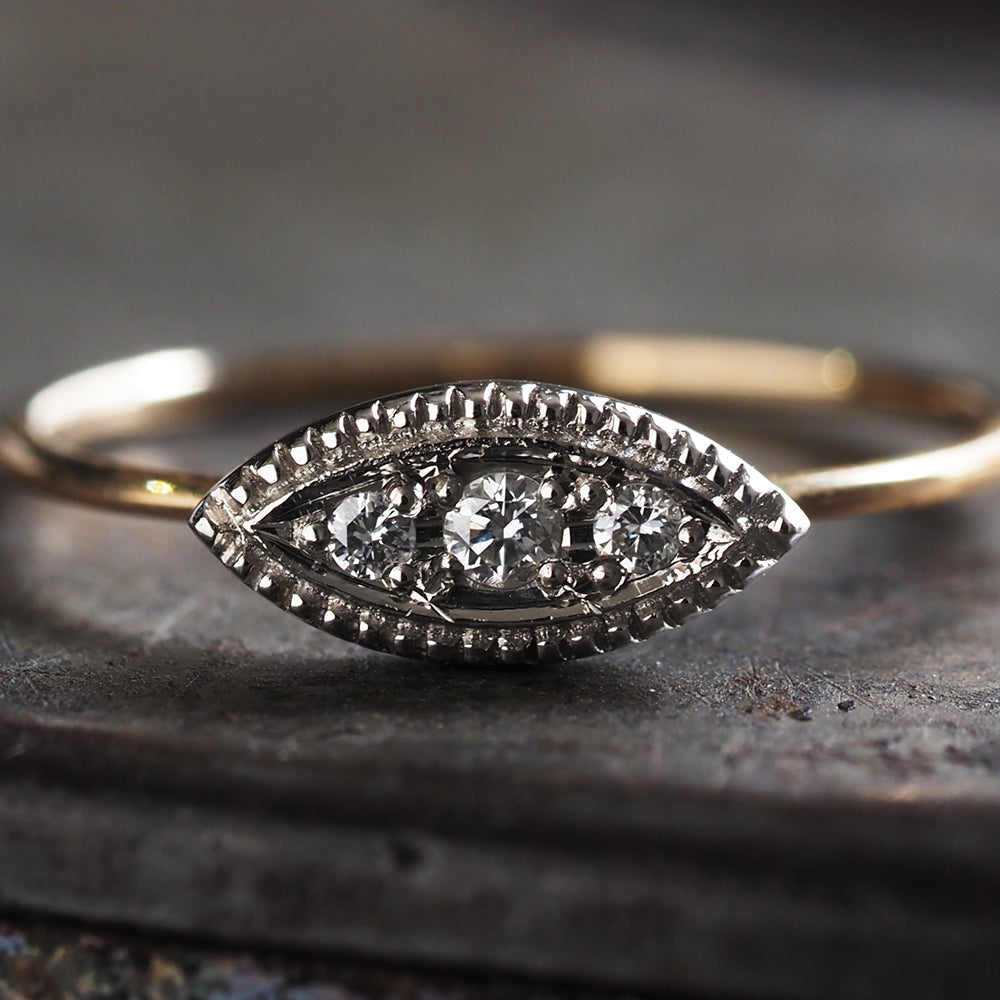 ミルグレイン リング マーキース ダイヤモンド PAR-16