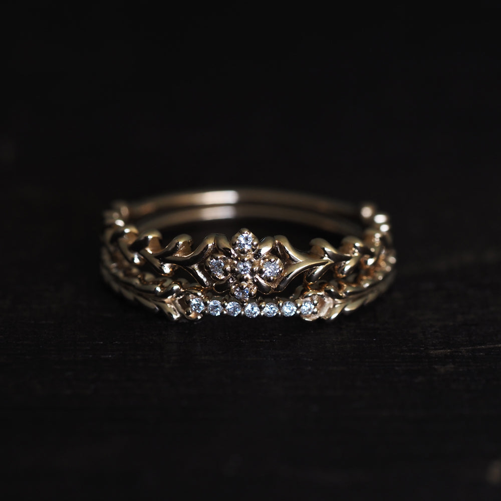 ナチュール リング  ダイヤモンド Row of 7D PCL-284