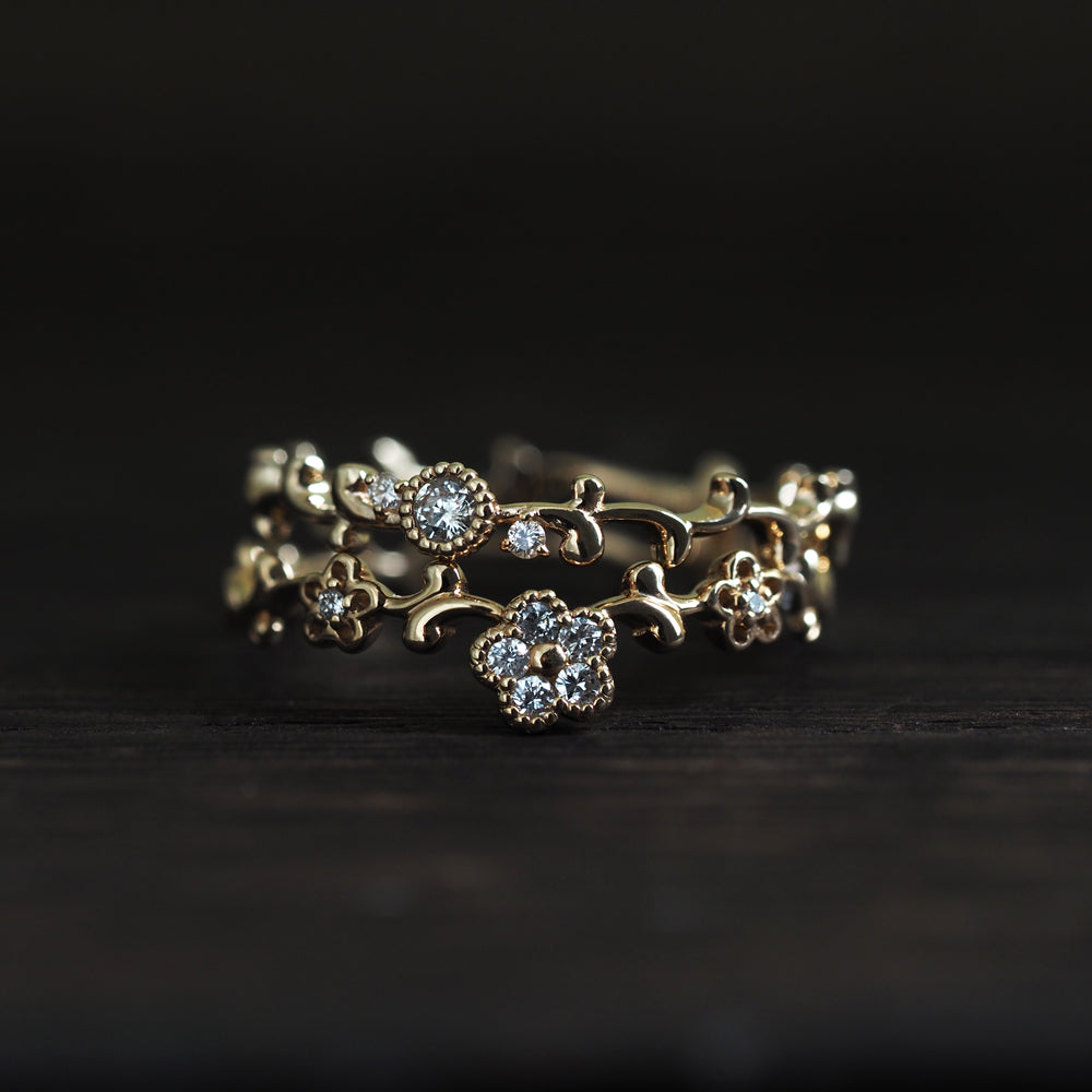 ナチュール リング  ダイヤモンド Vine-3D PCL-287