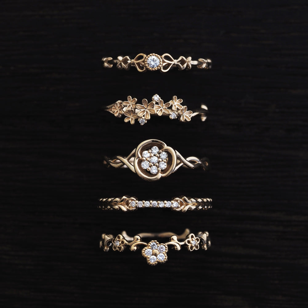 ナチュール リング  ダイヤモンド Three-Flower PCL-286