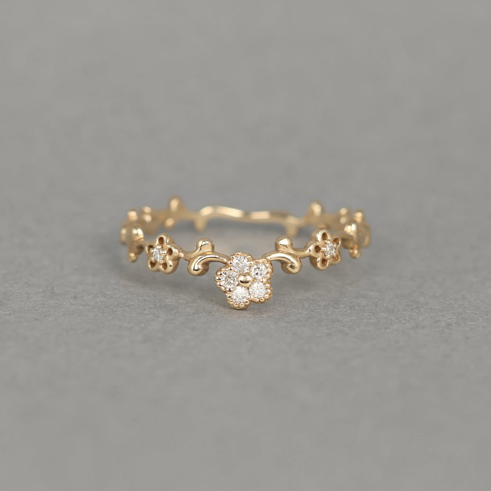 ナチュール リング  ダイヤモンド Three-Flower PCL-286