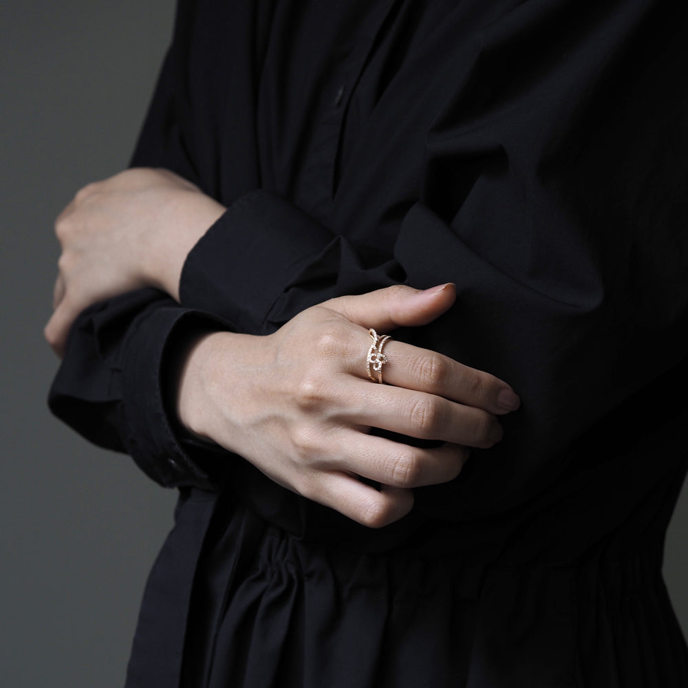 ナチュール リング  ダイヤモンド Knot-38D PCL-295