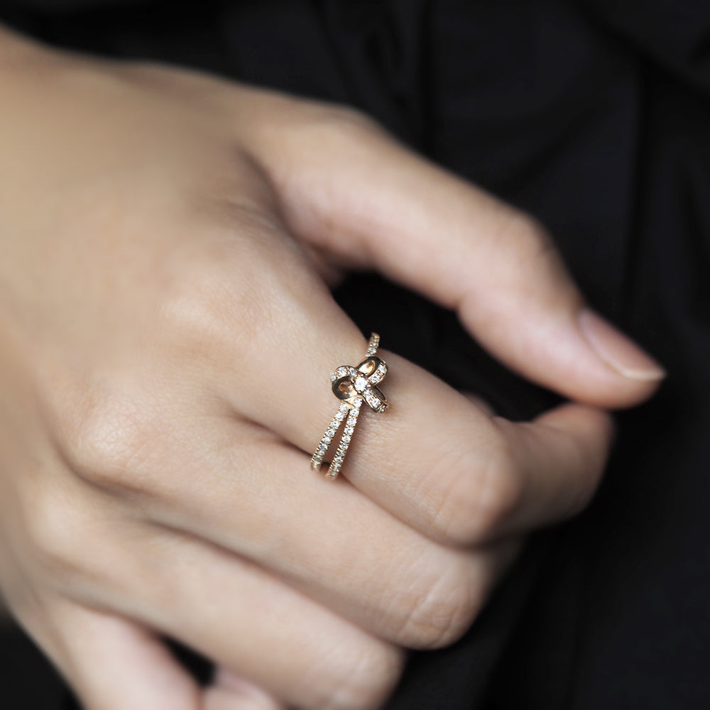 ナチュール リング  ダイヤモンド Knot-46D PCL-296