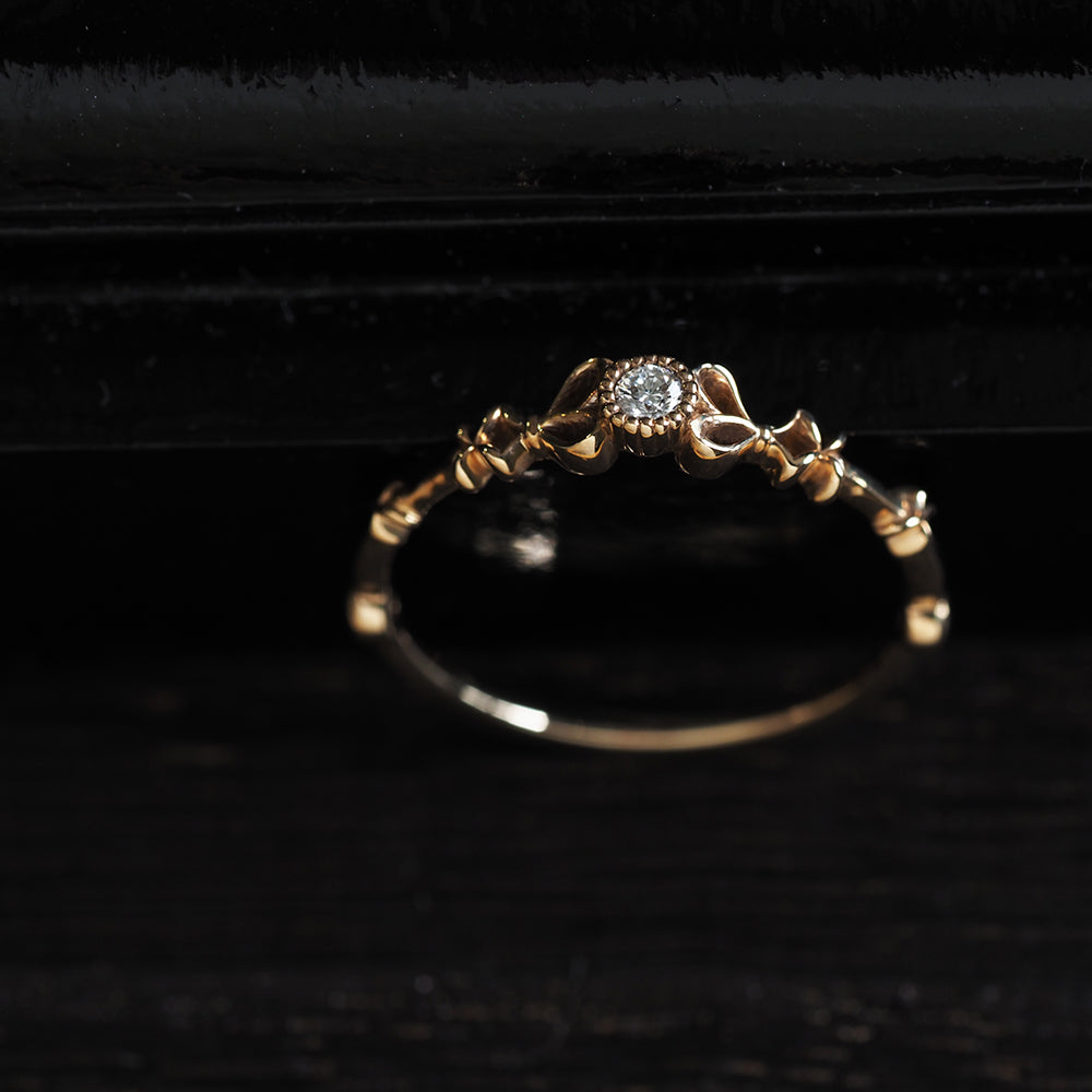 ナチュール リング  ダイヤモンド Side Ribbons PCL-300