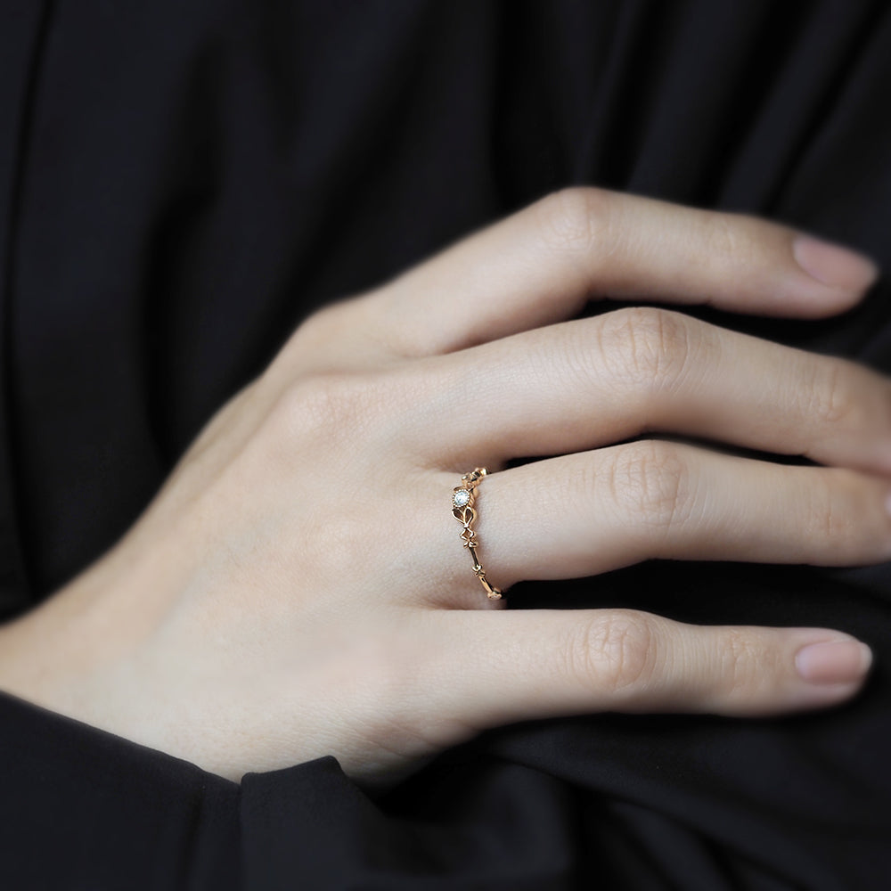 ナチュール リング  ダイヤモンド Side Ribbons PCL-300