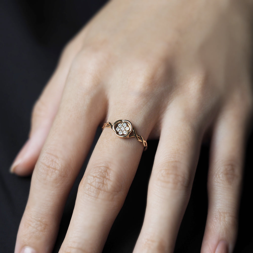 ナチュール リング  ダイヤモンド Camellia PCL-301