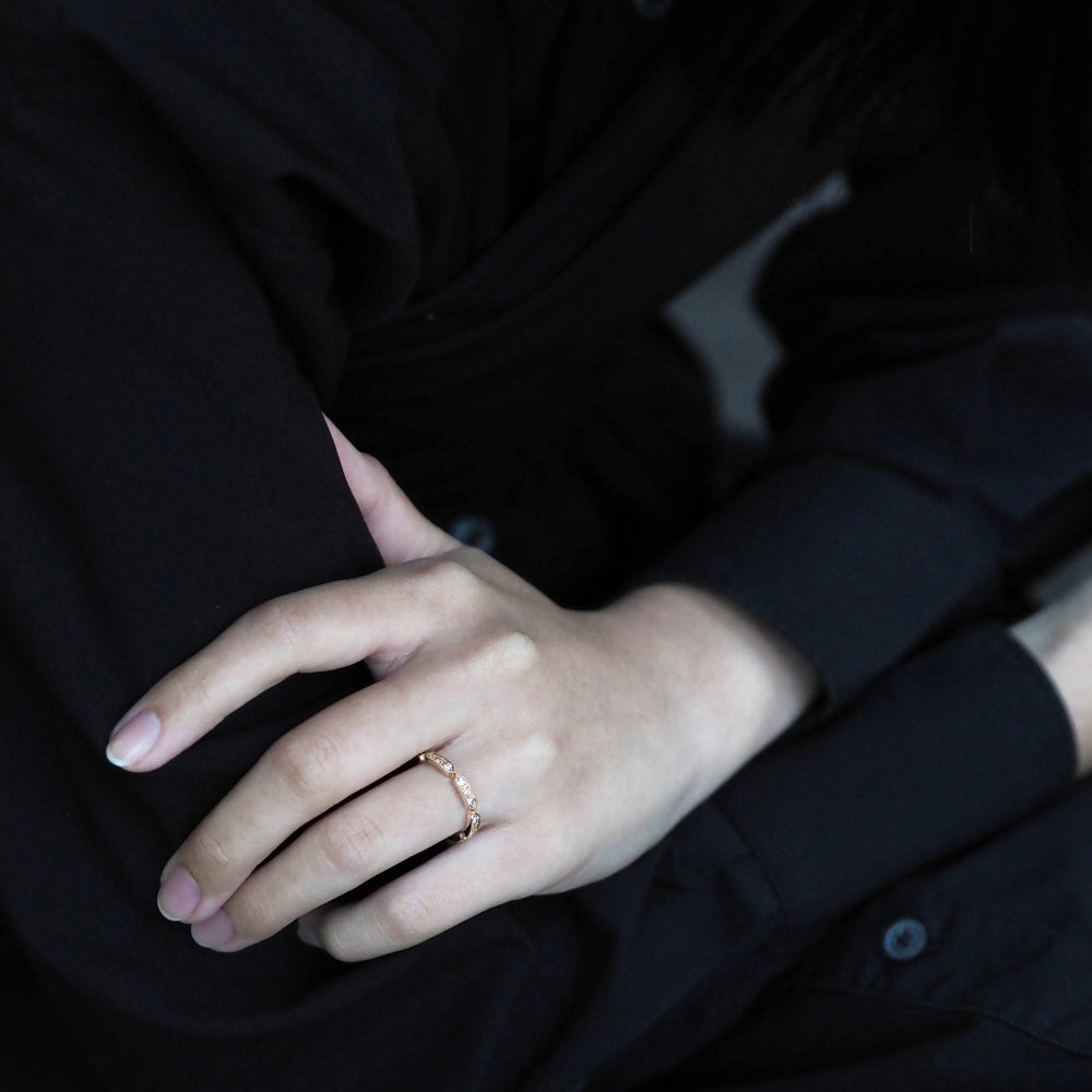 ミルゴシック リング ヘキサゴン ダイヤモンド PCL-6