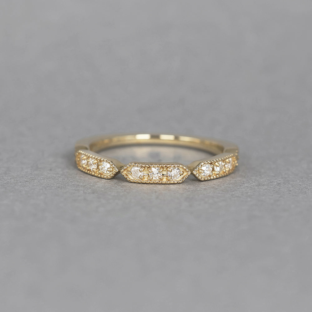 ミルゴシック リング ヘキサゴン ダイヤモンド PCL-6