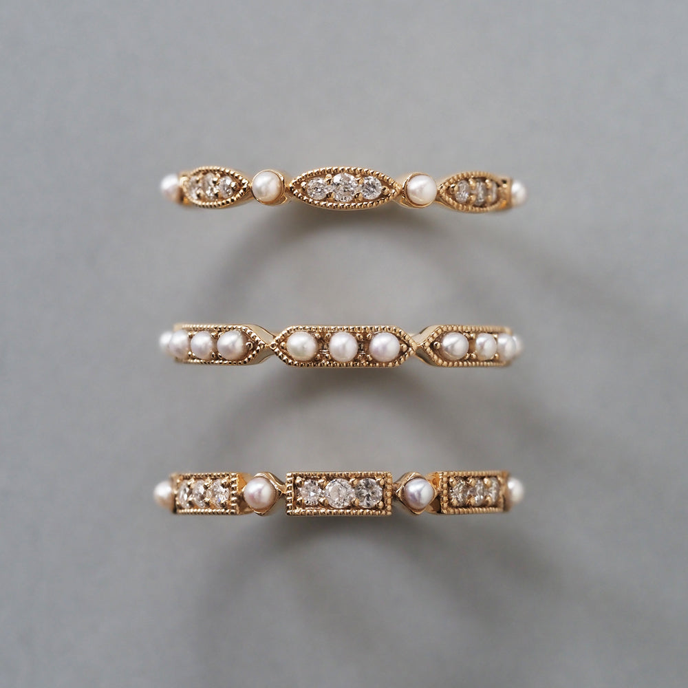 ミルゴシック ペルル リング マーキース パール＆ダイヤモンド PCL-84