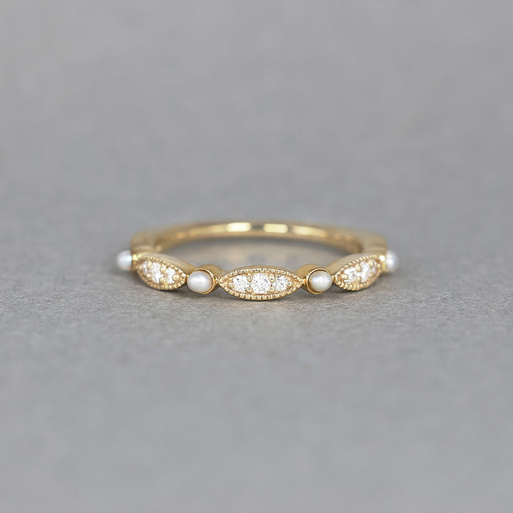 ミルゴシック ペルル リング マーキース パール＆ダイヤモンド PCL-84